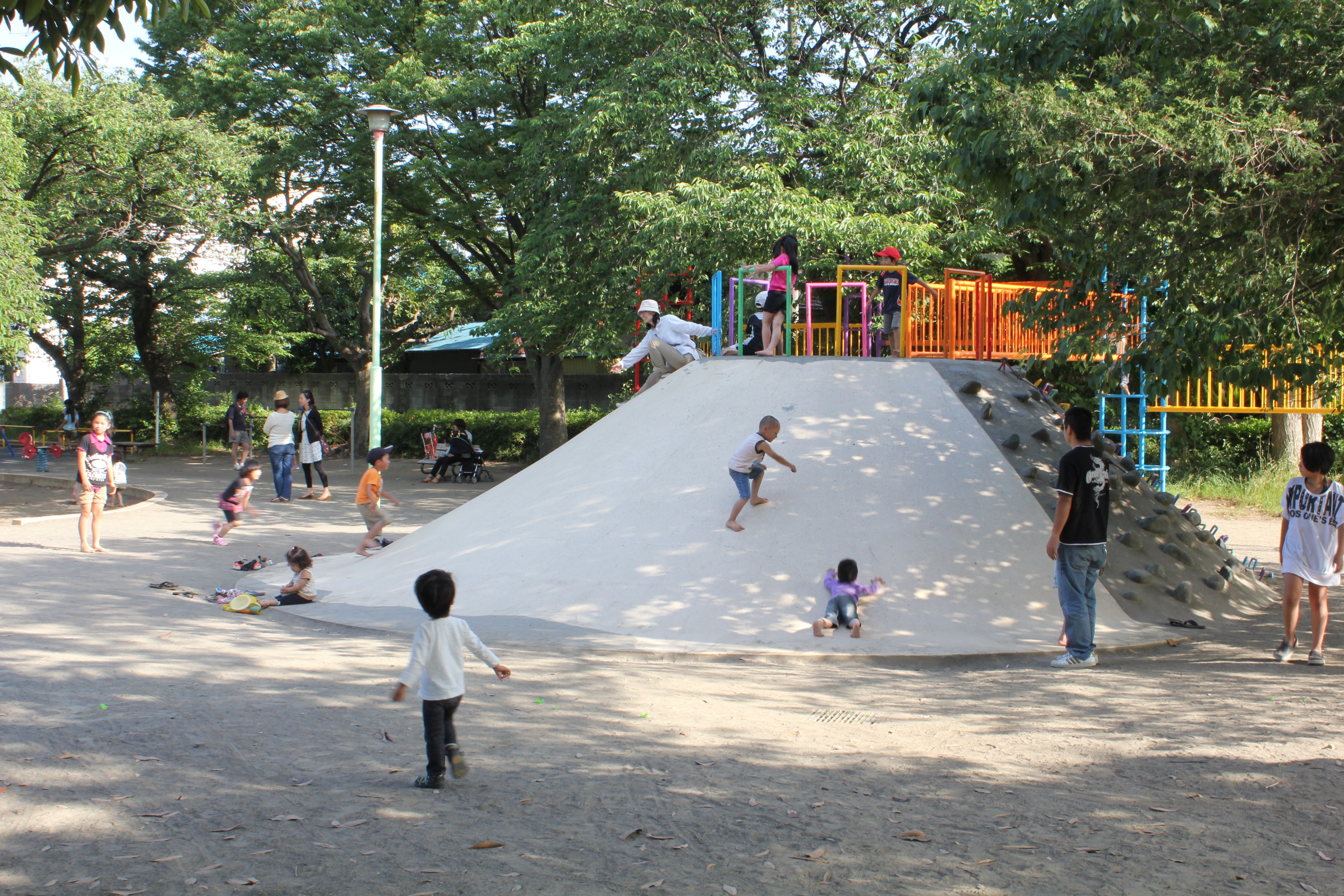 稲田公園-石山のすべり台